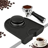 Multi-función Espesar Antideslizante 2 en 1, Resistencia del Café Tamper Holder Estera del Cojín para Cafeteria Coffee...