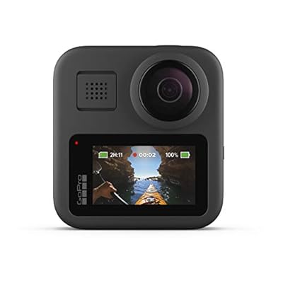 GoPro Max - Caméra d\'action numérique 360 ​​étanche avec stabilisation, écran tactile et commande vocale incassables - Streaming HD en direct CHDHZ-201-RW Noir