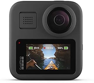 GoPro MAX — Waterproof 360 + Traditional Camera with Touch Screen Spherical 5.6K30 HD Video 16.6MP 360 Photos 1080p Live Streaming Stabilization