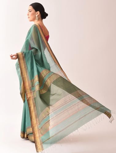 Jaypore maheshwari cotton silk saree – image 4