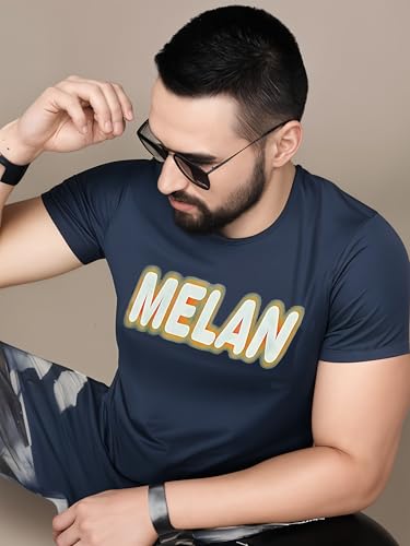 Image of Mack Jonney Men's Printed Cotton Rich Round T Shirt | Round Tshirts | Half Sleeves | Print-Regular Fit-MJ287