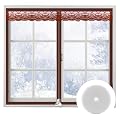 New Thickened Window Insulation Kit-Winter Weatherproofing Window Insulation Film, Reusable Window Thermal Cover Insulating Curtains Keep Warm for Winter(59"X59")