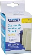 Interpet Replacement Plain Foams for the PF2 Power Filter, 6 Month (3 Pieces)