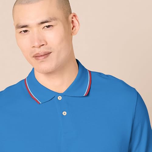 Image of Amazon Essentials Men's Slim-Fit Short-Sleeve Cotton Pique Polo Shirt
