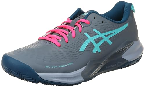 ASICS Gel-Challenger 14 Padel, Sneaker Uomo, Metropolis/Energy Aqua, 42.5 EU