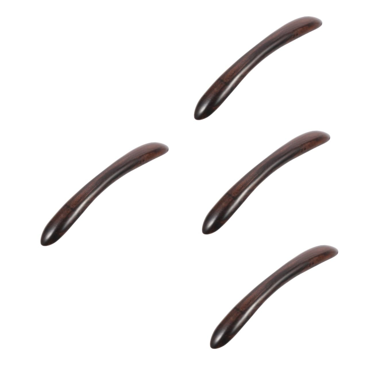 Healeved 4piezas Horquilla De Madera Elegante Para Mujer Pinza Retro De Doble Punta Para Recogidos Accesorio De Pelo Para Fiestas y Uso Diario