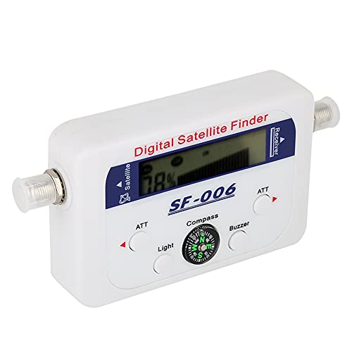 Satellite Finder, No Need Recalibrate LCD Backlight High Sensitivity Tv Antenna Signal Strength Meter for Adjusting Sat Dish