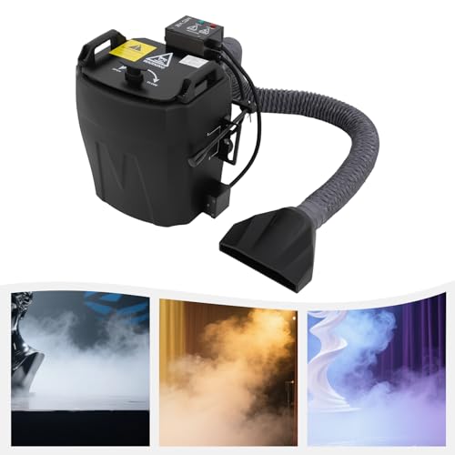 Máquina de humo profesional para hielo seco de 3500 W, máquina de humo de alta potencia 110 V para espectáculos en vivo, conciertos, Halloween y eventos de DJ, efecto de humo denso y bajo miniatura 4