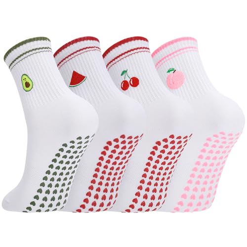 Cute Pilates Grip Socks for Women