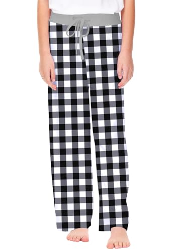 Image of Remimi Girl Boy Plaid Pants Drawstring Summer Casual Loose Bottoms 5-14 Years