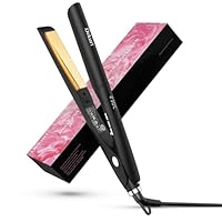 Dekuri 2 in 1 Hair Straightener and Curler, Smooth Titanium Plate,30s Fast Heat Flat Iron, 120-230â„ƒ LCD Display, Ionic Hair Straighteners for Women (Black)â€‹