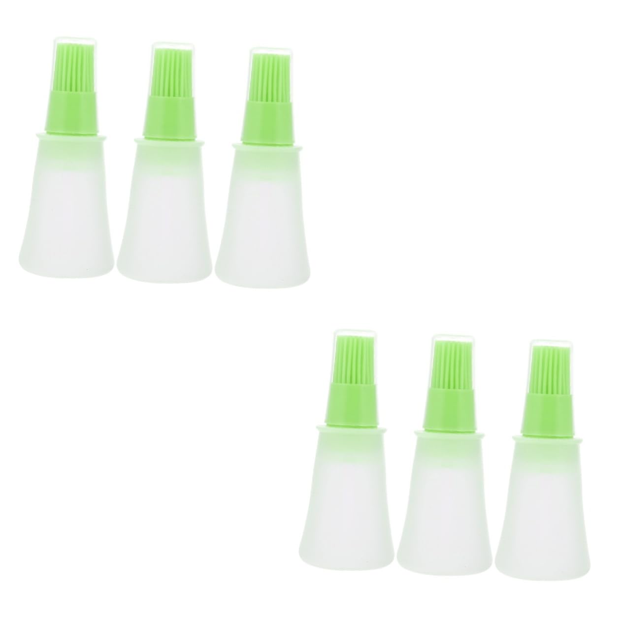 YARNOW 6pezzi Pennelli Per Silicone Con Contenitore Trasparente Strumenti Pratici Per Bbq Cottura e Condimento e Facile Da Usare