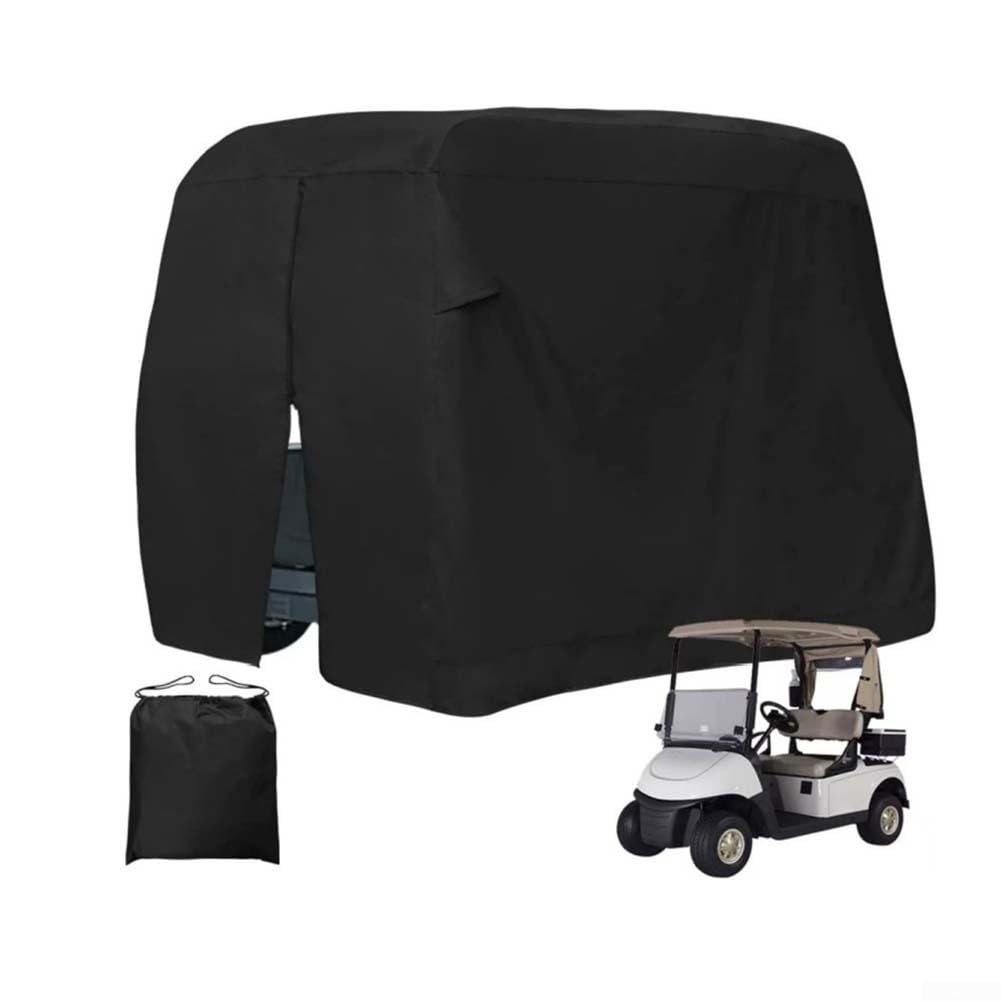 Copertura impermeabile per carrello da golf, copertura resistente per carrello da golf, teloni per auto, in tessuto Oxford 420D, per la maggior parte dei carrelli da golf (285 x 122 x 185 cm)