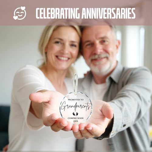 Pregnancy-Announcement-Great-Grandparents-Baby-Announcement-for-Grandparents-Baby-Announcement-Pregnancy-Gifts-for-Grandparents-Promoted-to-Grandparents-Coming-Soon-2025-Round-Crystal Pregnancy Announcement Great Grandparents Baby Announcement for Grandparents Baby Announcement Pregnancy Gifts for Grandparents Promoted to Grandparents Coming Soon 2025 Round Crystal