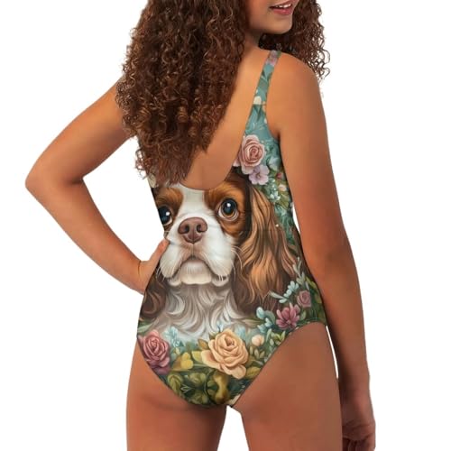 Image of Uourmeti Girls' One-Piece Swimwear Halter Bathing Suit Big Kids Summer Beach Swim Suits Swimming Wear