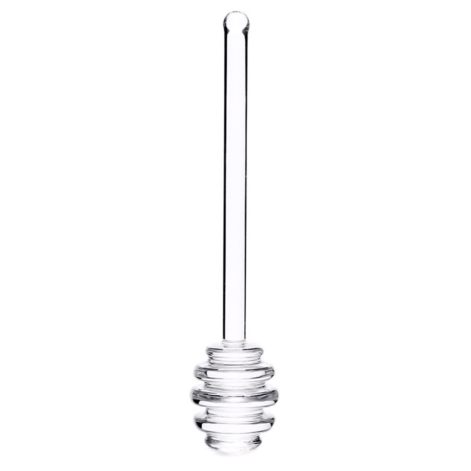 Borosilicate Glass Honey Dipper - Clear