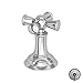 Cross Handle/Ecutcheon for Nos. 1-617, 1-606, 1-607