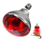 UQTUKO Bombillas de Calefacción para Reptiles, Bombilla Térmica Retroiluminación Reptil 250W E27 Bombilla Infrarroja Calor para Reptiles y Lagartos Anfibios, serpientes, Tortuga