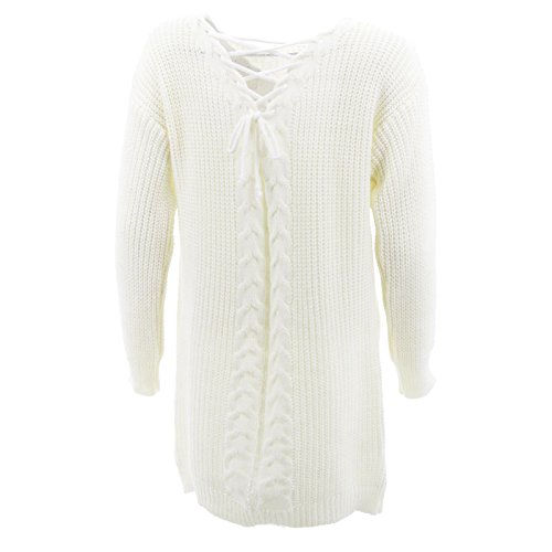 Maglione Lungo da Donna Maxi Pull Abito in Maglia