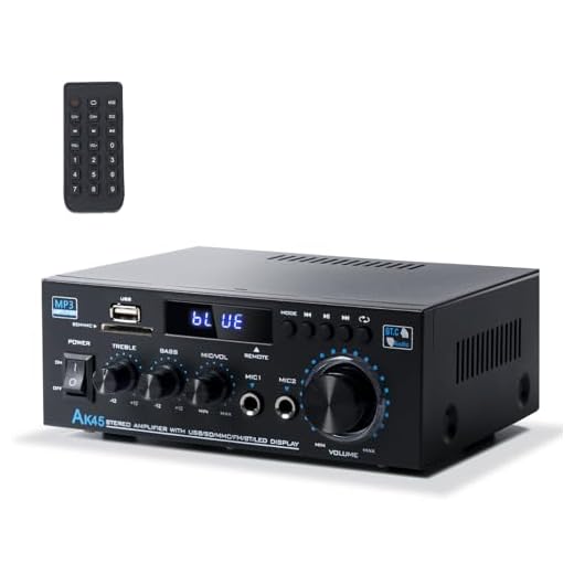 Ak45 Amplificador Bluetooth 2 Canais Econômico