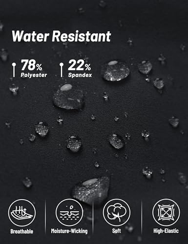 MAGCOMSEN Women's Hiking Leggings with 4 Zipper Pockets Water Resistant High Waisted Cargo Leggings Workout Running Yoga4