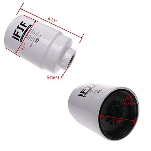 Ifjf Tp3018 Fuel Filter Replacement For Duramax 6.6L Chevy Silverado/Gmc Sierra 2500Hd 2001-2016 3500Hd 2007-2016 Express/Savana 2500 3500 4500 2012-2016 Diesel Engine Tp3012 12664429(Set Of 2) #TOP2