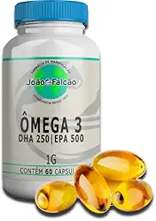 Ômega 3 1G - DHA 250 EPA 500-60 Cápsulas Oleosas