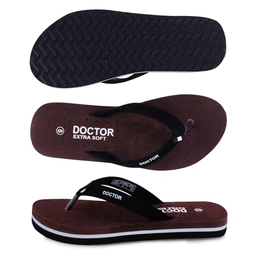Image of DOCTOR EXTRA SOFT House Slipper for Women's Care Dr Orthopaedic Super Comfort Fitting Flat Cushion Chappal Flip-Flop for Ladies & Girl's
