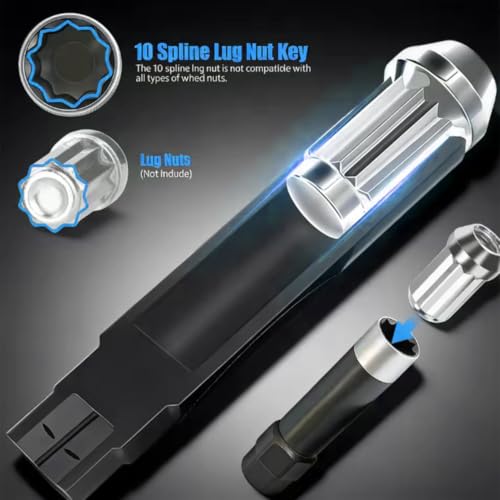 Llave universal para tuercas de camion y turismos con 10 splines 5