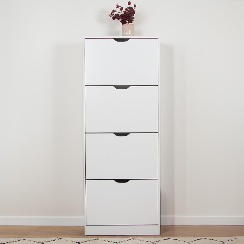 Milton & Oldbrook Armoire à Chaussures NOTO Blanc