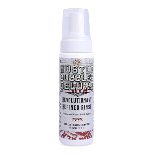 Hustle Bubbles Deluxe Espuma Limpiadora 207ml – Espuma para limpiar tatuajes con cuidado suave de la piel – Calma durante y después del tatuado – Elimina sebo, suciedad y sangre – Vegano y sin alcohol
