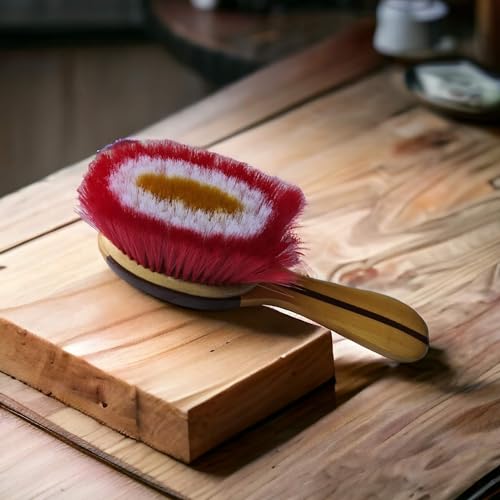 Image of Wooden Long Handle Soft Bristle Multipurpose Dusting Cleaning Brush for Sofa, Clothes, Blanket, Curtains, Home, and Household Cleaner Brushes (M4)
