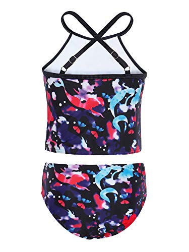 Cotrio Conjunto de biquíni princesa sereia maiôs de duas peças para bebês e meninas maiô colorido se