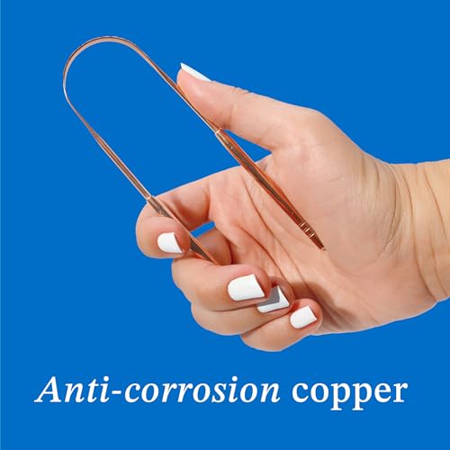 Mouthology Copper Tongue Scraper for Adults (2 Pack), Reduce Bad Breath, Metal Tongue Scraper, Tongue Cleaner, Tongue Scraper, Tongue Scrubber, Tongue Cleaner for Adults, Tongue Scraper Reusable - Image 6