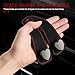 DYEKNEE Car Seat Headrest Hook, 2 PCS Universal Black Heart-Shaped Metal + Soft Storage Hooks for Backpack, Grocery, Phone