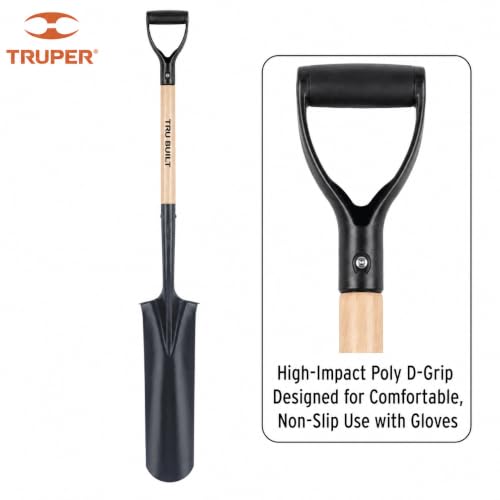 Pala Truper para drenaje 16" con mango de madera 30" miniatura 3