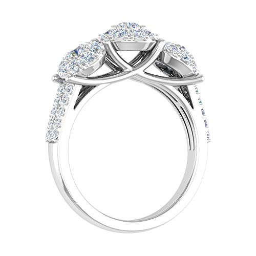 1 Carat 3-Stone Prong Set Diamond Engagement Ring in 10K Solid Gold - IGI Certified2