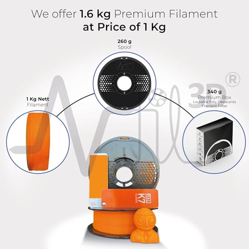 Image of NFIL3D Premium HS PLA+ Fluoro Orange - 3D Printing Filament | Compatible with All 3D Printers | 1.75mm | 1Kg Nett Weight