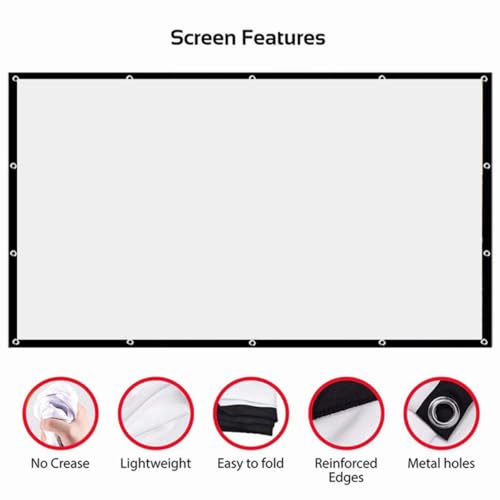 Pantalla de proyección plegable DOITOOL 9 Polyester miniatura 3