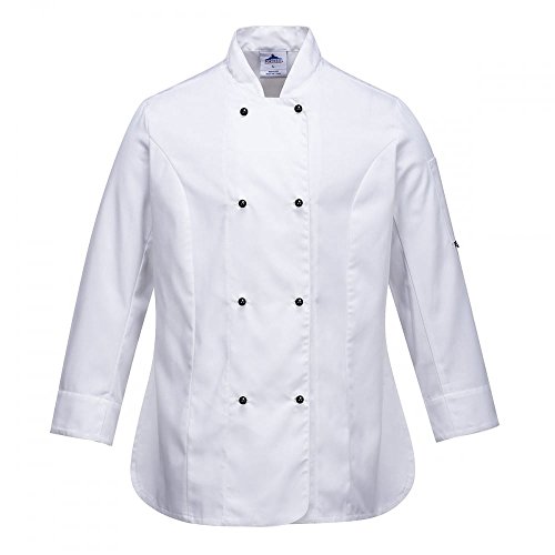 Veste de cuisine femme manches longues Portwest Rachel finitions soignées