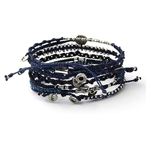 Wakami Earth Charm Bracelet | Handmade Women's Jewelry | Boho Bracelets for Women & Men | Trendy Beaded Bracelet Stack | Waterproof | Fair Trade | Braided2