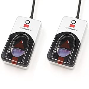 USB Fingerprint Reader Digital Persona U.are.u 4500 Reader USB Biometric Fingerprint Scanner 70″ Cable (2pcs)