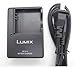 DE-A12B Battery Charger Compatible with Panasonic Camera LUMIX CGA-S005E CGA-S005 DMW-BCC12 CGA-S005GK forDMC- FX3 FX8 FX9 FX10 FX12 LX1 LX2 LX3 LX9 FX50 Camera Battery Power Supply