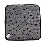 [mocoly]ペット用ホットカーペット///犬猫兼用///防水設計/噛みつき防止ケーブル/過熱保護/自動電源オフ機能搭載///低消費電力///冬の寒さ対策に///45×45cm小型中型ペット対応 220V米国標準の足のサイズ50 * 70CM 45cm×45cm×1cm