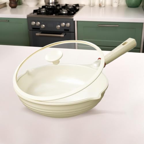 Sartén wok antiadherente ligero con tapa de vidrio miniatura 4