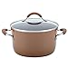 Rachael Ray Cucina Nonstick Cookware Pots and Pans Set, 12 Piece, Mushroom Brown