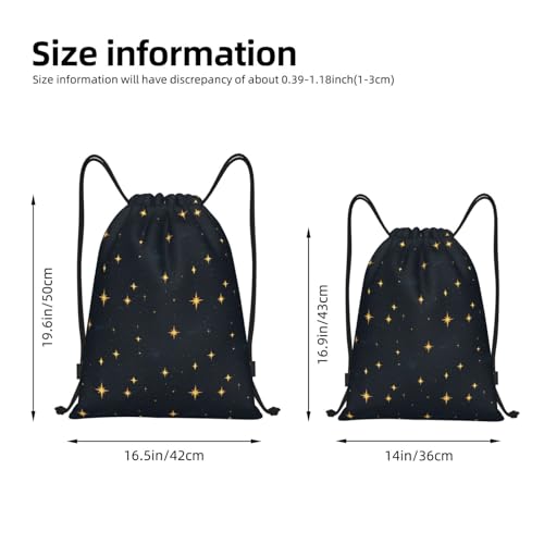 Drawstring Backpack - Flash Star Sky Print Sports Gym Sackpack String Bag For Women Men, Lightweight Draw String Back Bag For Workout Travel2