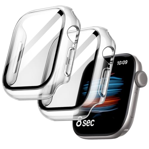Image of JETech Case with Screen Protector for Apple Watch Series 12 46mm, Clear