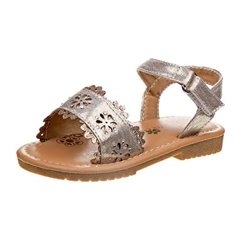 JOSMO Boy's Girl's Maya Flat Sandal, Gold, 9.5 UK Child Cover