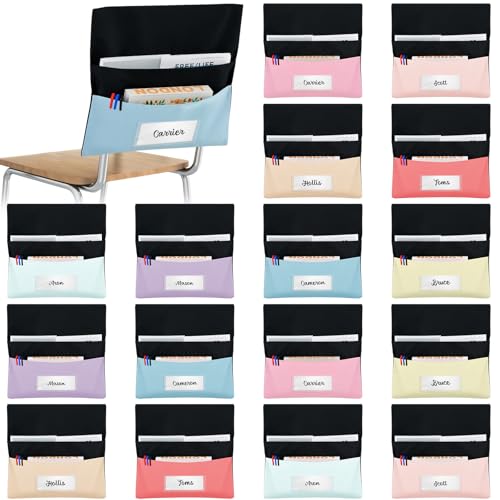 16 Pcs Double Sacks Chair Pockets